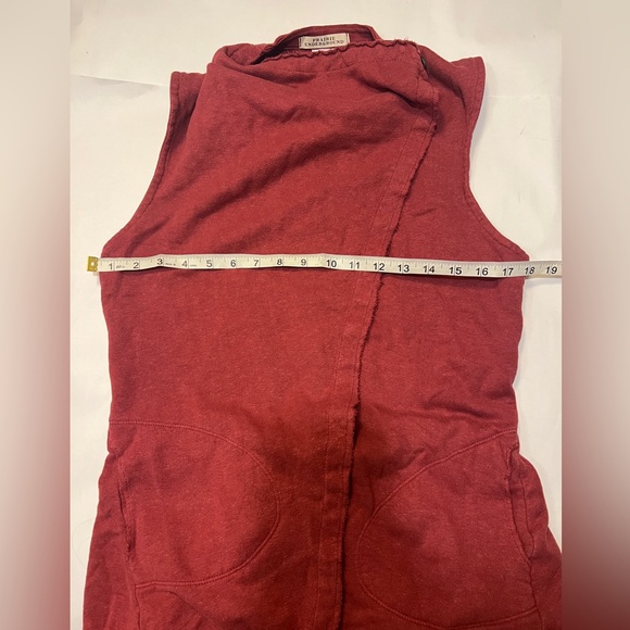 Prairie Underground Maroon Waterfall Vest - Picture 10 of 10